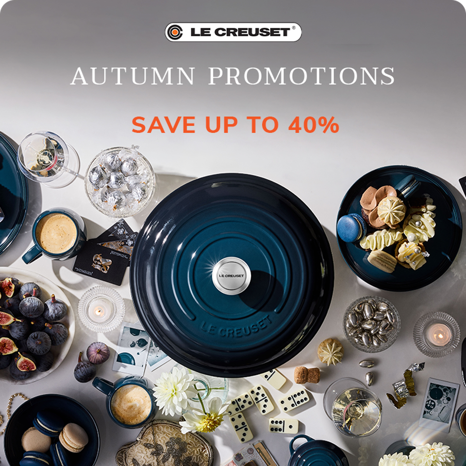 Le Creuset | Autumn Promotion | Up To 40% Off - Sale Hunter